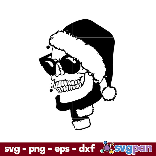 Christmas Skeleton Santa SVG, Christmas SVG, PNG DXF EPS Digital File.