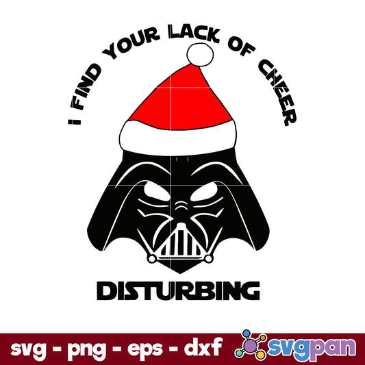 Darth Vader Christmas SVG, Christmas SVG, PNG DXF EPS Digital File.