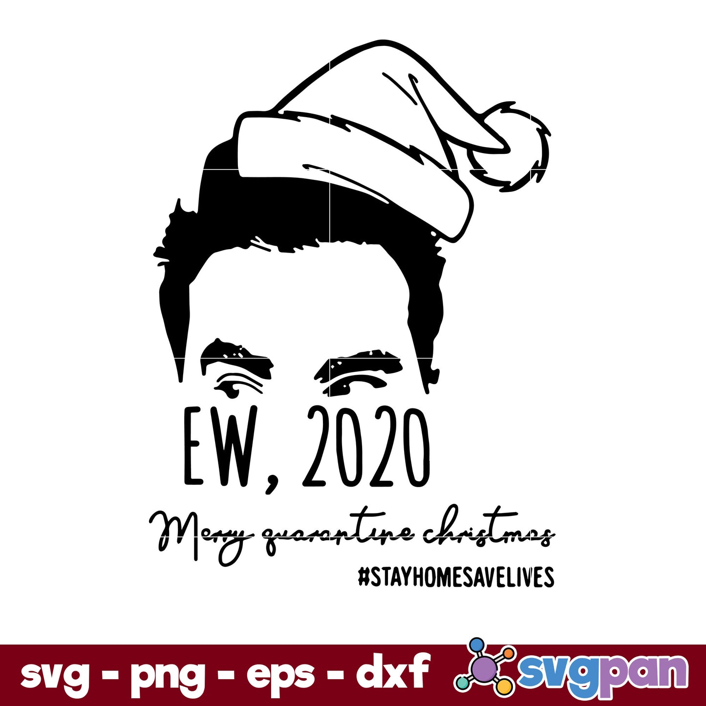 David Rose Ew 2020 Merry Quarantine Christmas SVG, Christmas SVG, PNG DXF EPS Digital File.