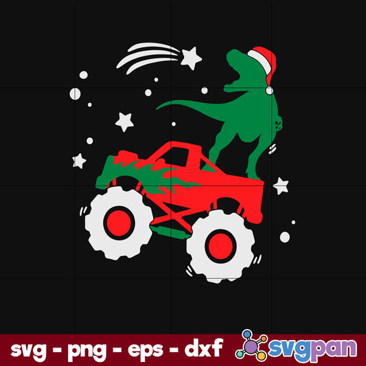 Dinosaur Christmas SVG, Christmas SVG, PNG DXF EPS Digital File.