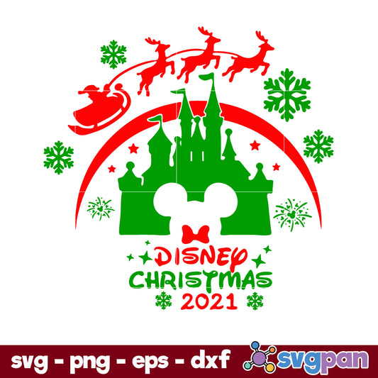 Disney Christmas 2021 SVG, Christmas SVG, PNG DXF EPS Digital File.