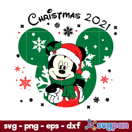 Disney Ears Mickey Christmas SVG, Christmas SVG, PNG DXF EPS Digital File.