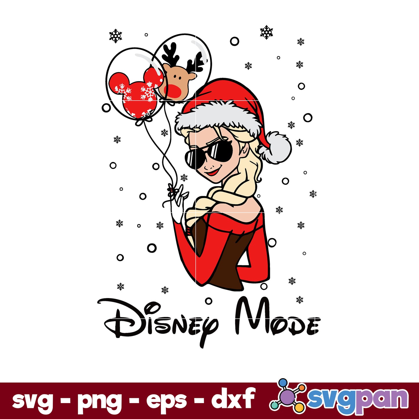 Disney Girl Of Christmas SVG, Christmas SVG, PNG DXF EPS Digital File.