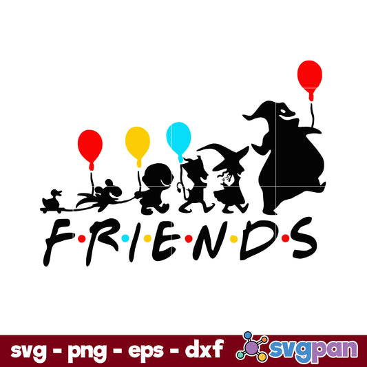 Disney Nightmare Before Christmas Friends SVG, Christmas SVG, PNG DXF EPS Digital File.