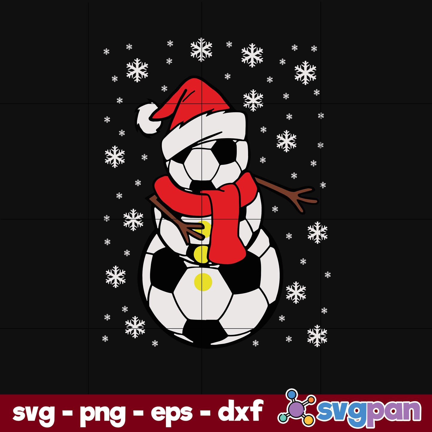 Football Christmas SVG, Christmas SVG, PNG DXF EPS Digital File.