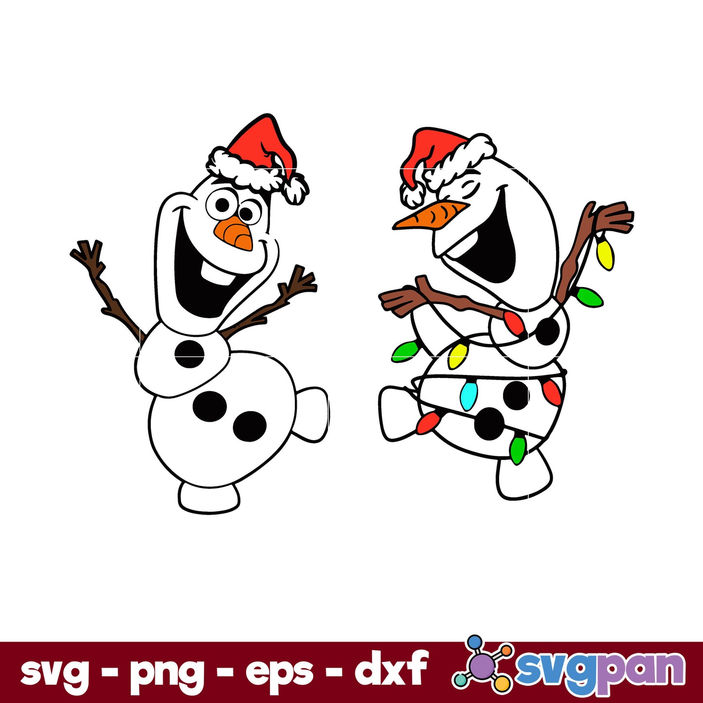 Frozen Snowman Christmas SVG, Christmas SVG, PNG DXF EPS Digital File.