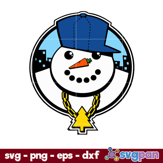 Ghetto Snowman Christmas SVG, Christmas SVG, PNG DXF EPS Digital File.