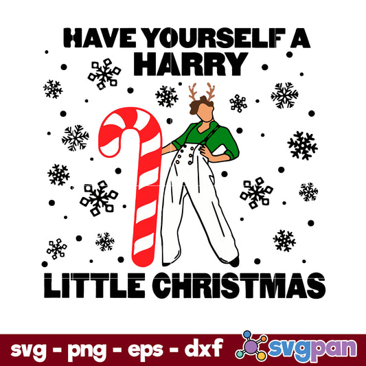 Have Yourself A Harry Little Christmas Harry Styles SVG, Christmas SVG, PNG DXF EPS Digital File.