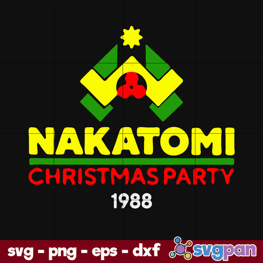 Holy Ellle Nakatomi Christmas SVG, Christmas SVG, PNG DXF EPS Digital File.