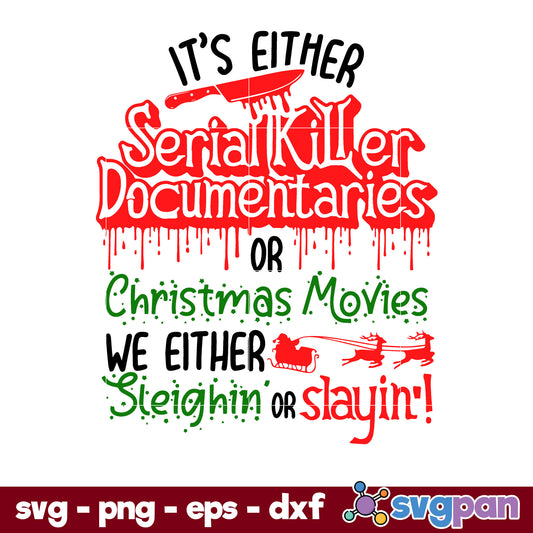 Horror Christmas SVG, Christmas SVG, PNG DXF EPS Digital File.