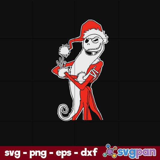 Jack Skellington Christmas SVG, Christmas SVG, PNG DXF EPS Digital File.