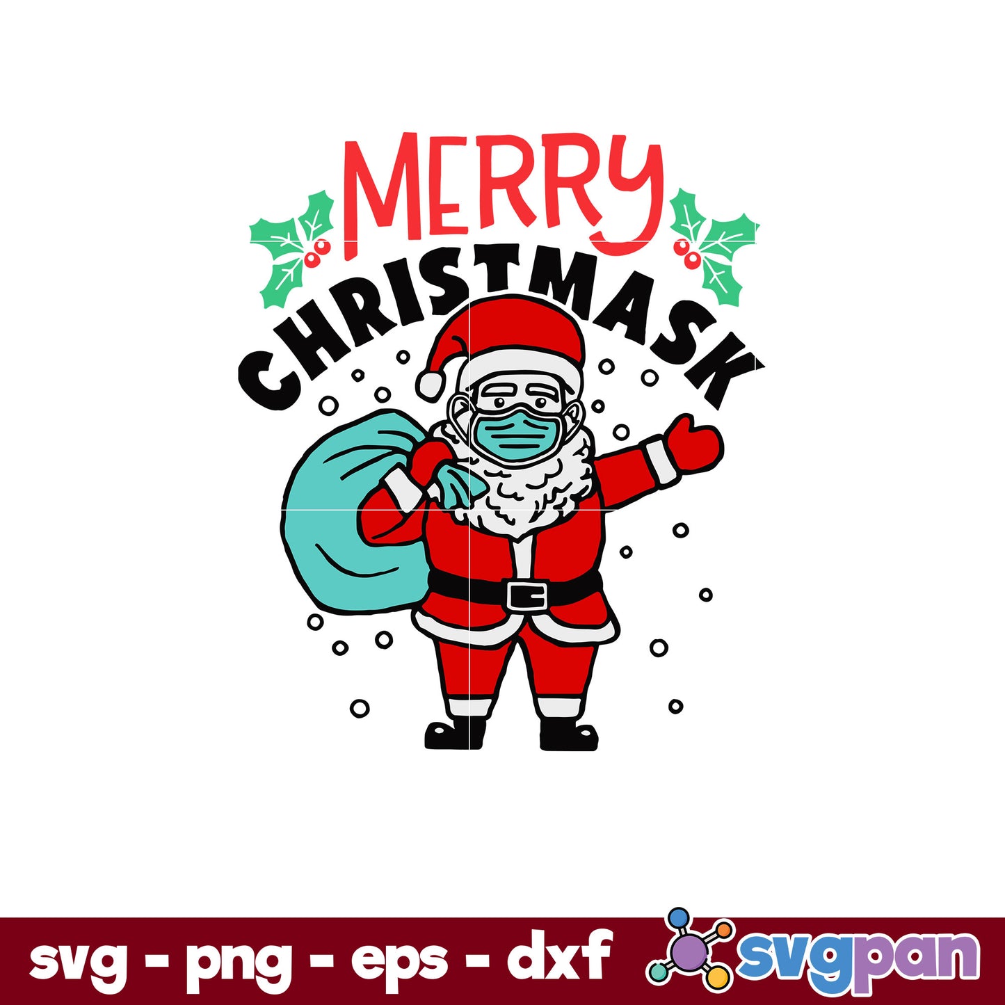 Marry Christmask SVG, Christmas SVG, PNG DXF EPS Digital File.