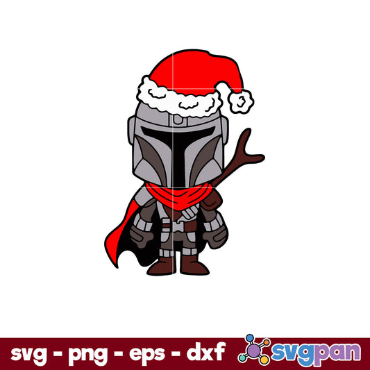 Mandalorian Star Wars Christmas SVG, Christmas SVG, PNG DXF EPS Digital File.