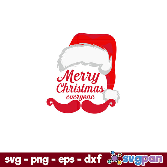 Merry Christmas Santa SVG, Christmas SVG, PNG DXF EPS Digital File.