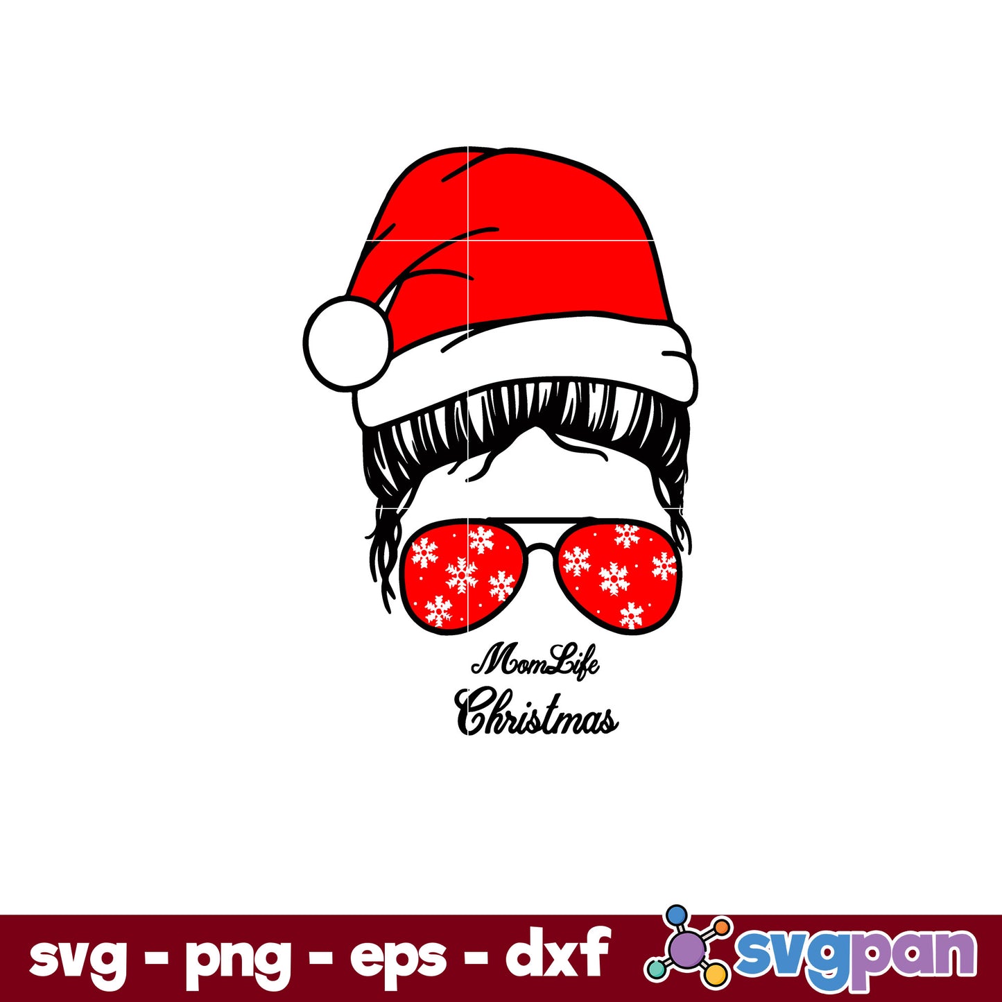 Momlife Christmas SVG, Christmas SVG, PNG DXF EPS Digital File.