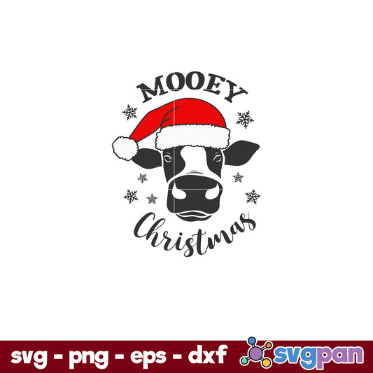 Mooey Christmas SVG, Christmas SVG, PNG DXF EPS Digital File.