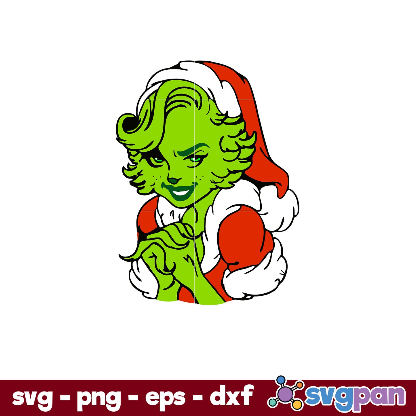 Ms Grinch Christmas SVG, Christmas SVG, PNG DXF EPS Digital File.