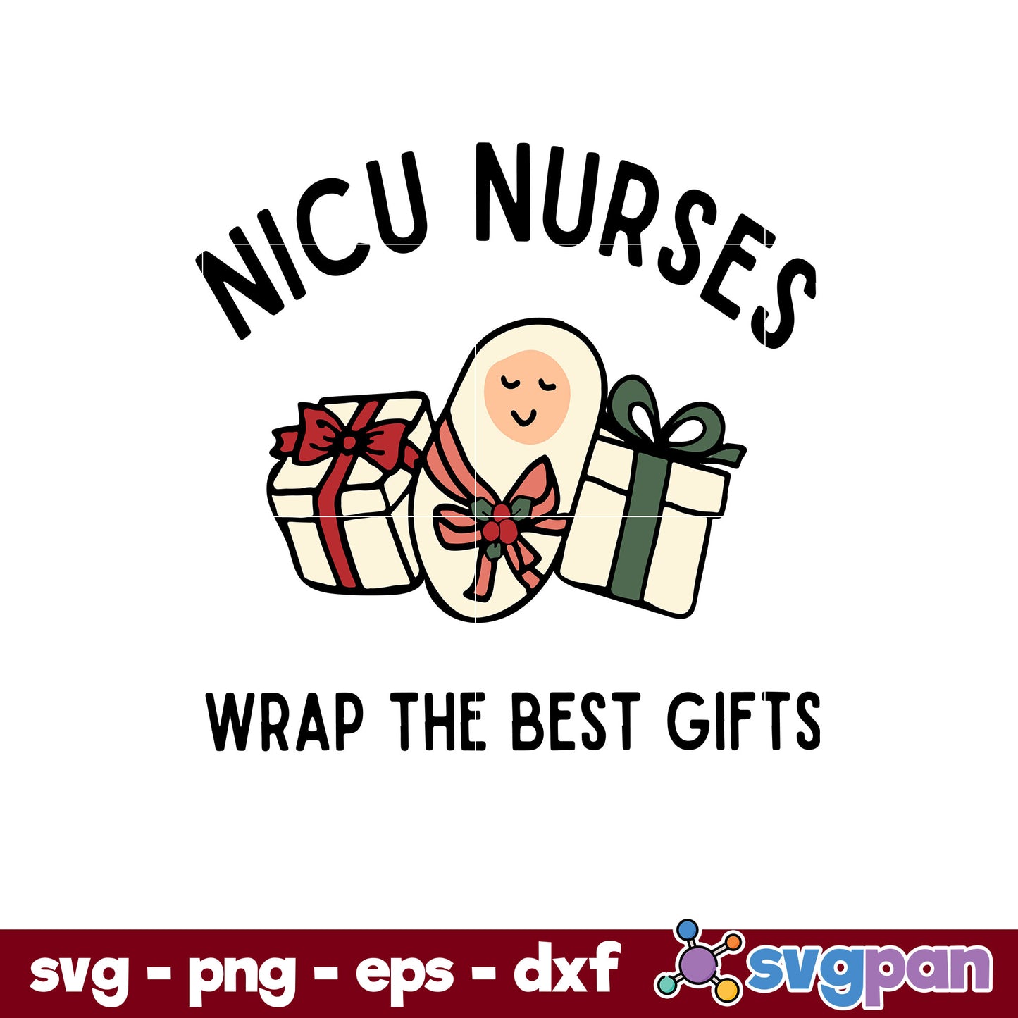 NICU Nurse Christmas SVG, Christmas SVG, PNG DXF EPS Digital File.