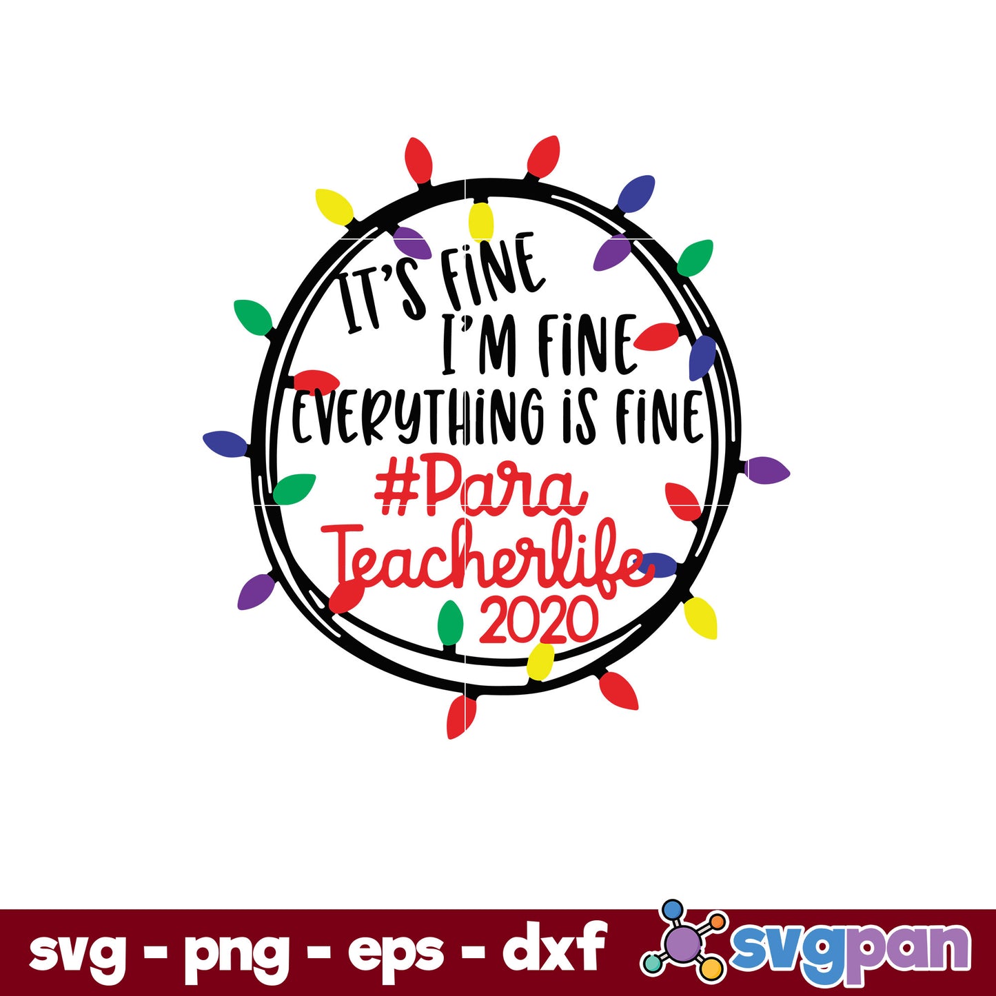 Paraprofessional Teacher Christmas SVG, Christmas SVG, PNG DXF EPS Digital File.