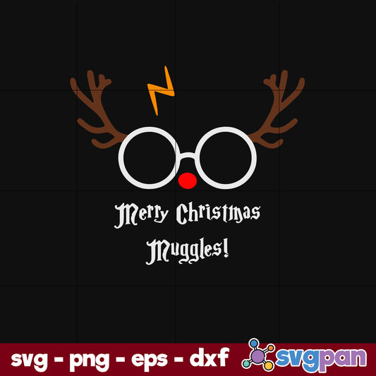 Reindeer Merry Christmas SVG, Christmas SVG, PNG DXF EPS Digital File.