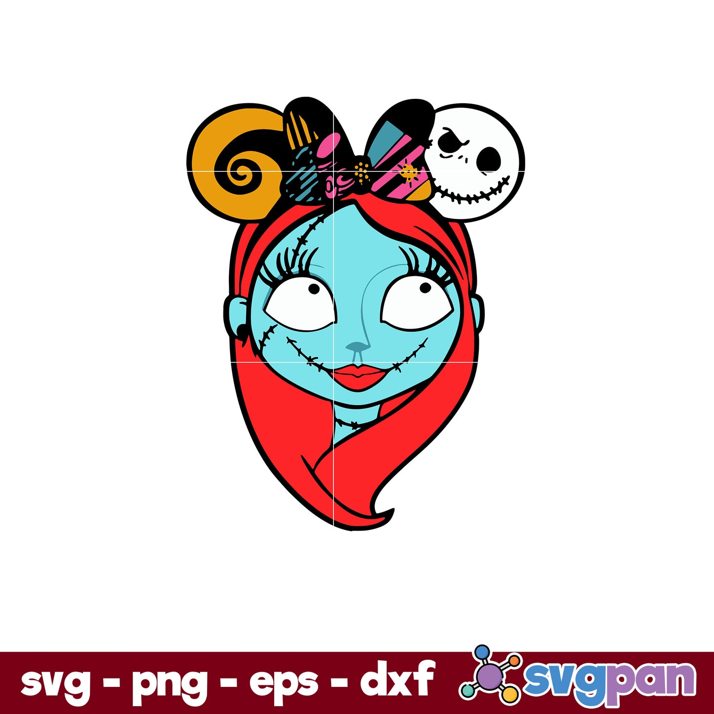 Sally The Nightmare Before Christmas SVG, Christmas SVG, PNG DXF EPS Digital File.