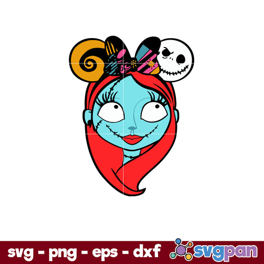 Sally The Nightmare Before Christmas SVG, Christmas SVG, PNG DXF EPS Digital File.