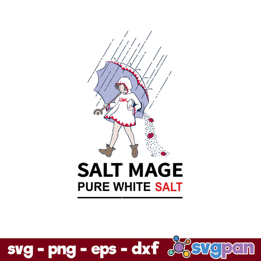 Salt Mage Pure White Salt SVG, Christmas SVG, PNG DXF EPS Digital File.