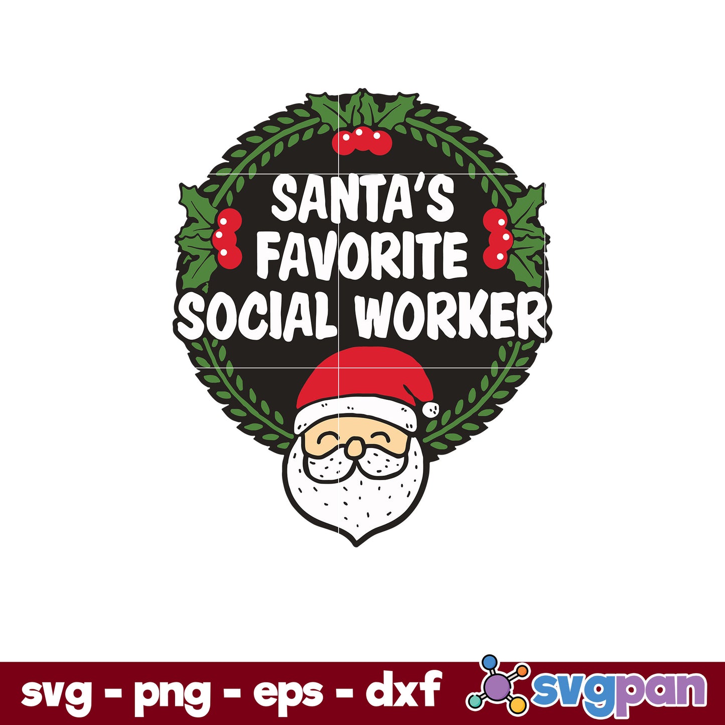 Santa’s Favorite Social Worker  Christmas SVG, Christmas SVG, PNG DXF EPS Digital File.