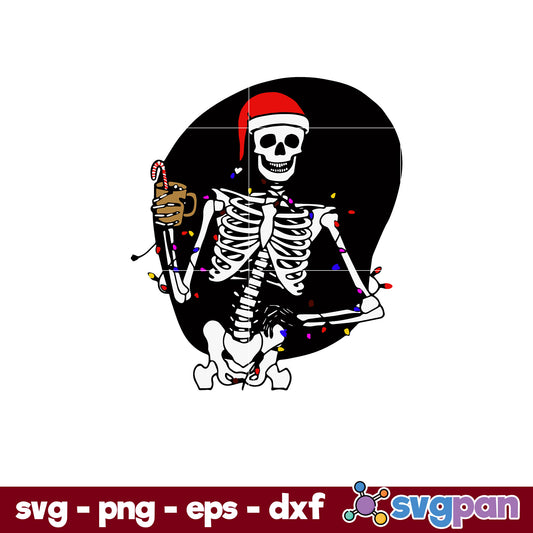 Sassy Skelly Christmas SVG, Christmas SVG, PNG DXF EPS Digital File.