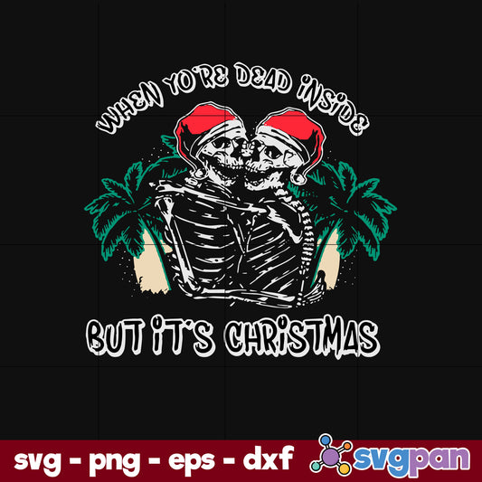 Skeleton Christmas SVG, Christmas SVG, PNG DXF EPS Digital File.