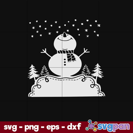 Snowman Christmas SVG, Christmas SVG, PNG DXF EPS Digital File.