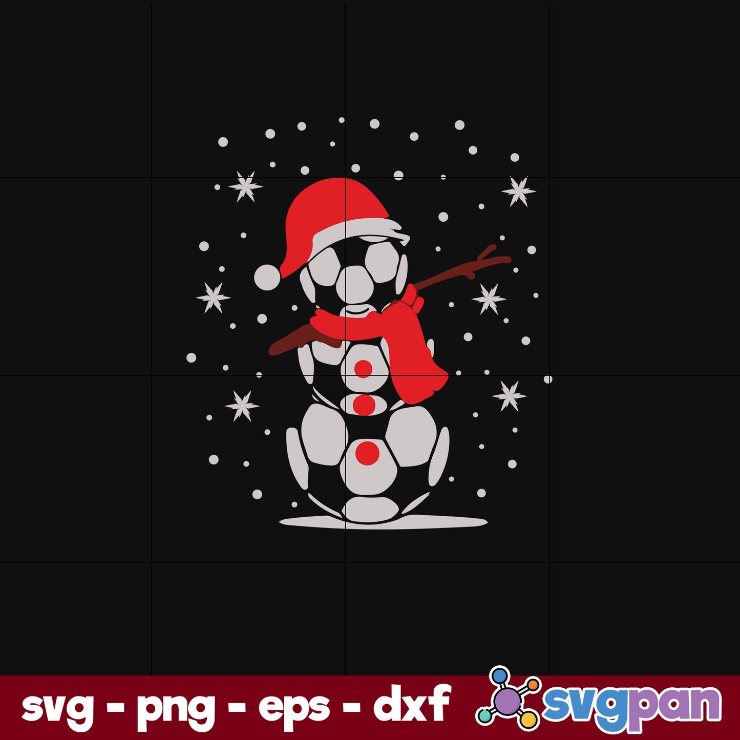 Snowman Flakes Christmas SVG, Christmas SVG, PNG DXF EPS Digital File.