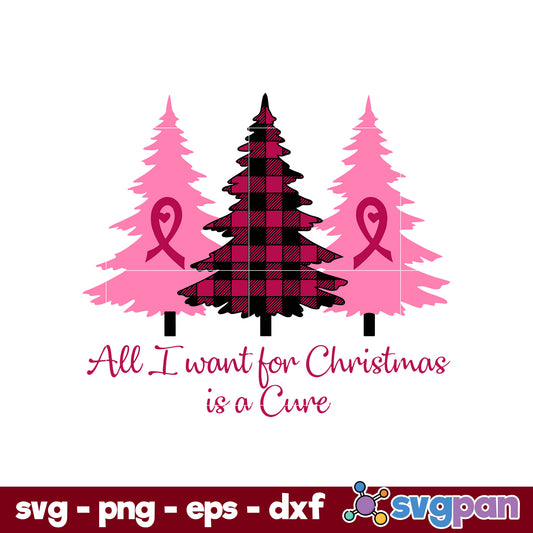 Christmas Cancer SVG, Christmas SVG, PNG DXF EPS Digital File.