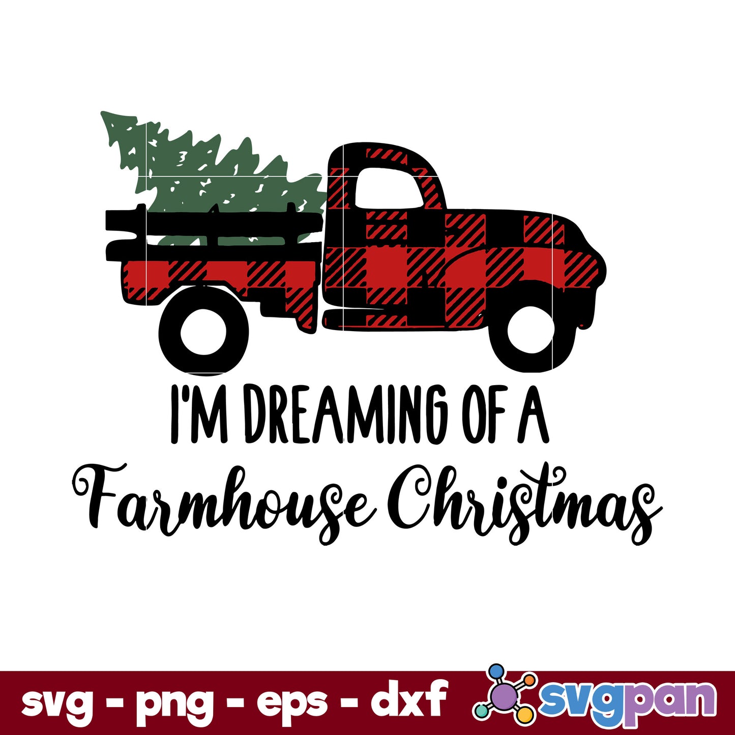 Farmhouse Christmas SVG, Christmas SVG, PNG DXF EPS Digital File.