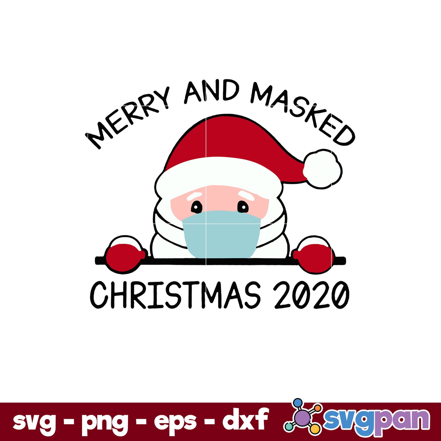 Let It Snow Gnome Mask Christmas SVG, Christmas SVG, PNG DXF EPS Digital File.