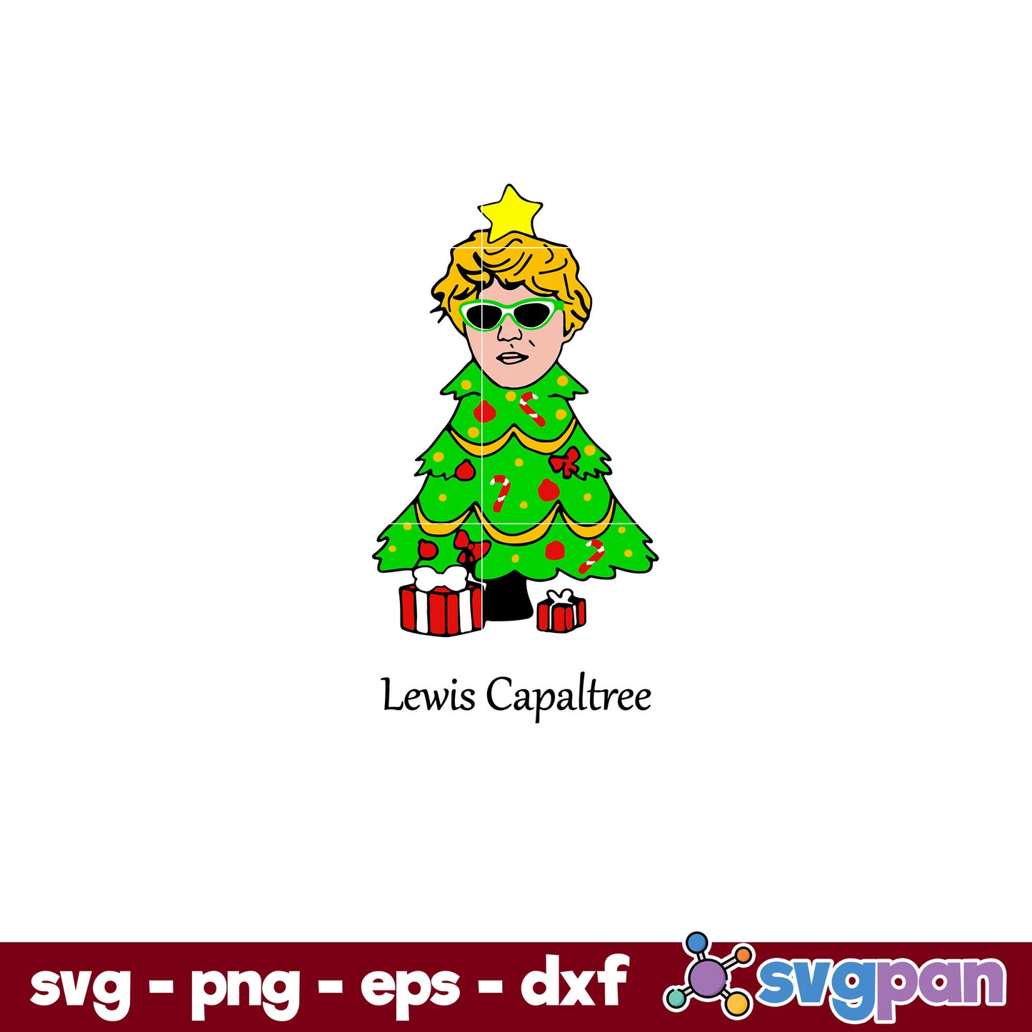 Lewis Capaltree Christmas Shirt Long Sleeved SVG, Christmas SVG, PNG DXF EPS Digital File.