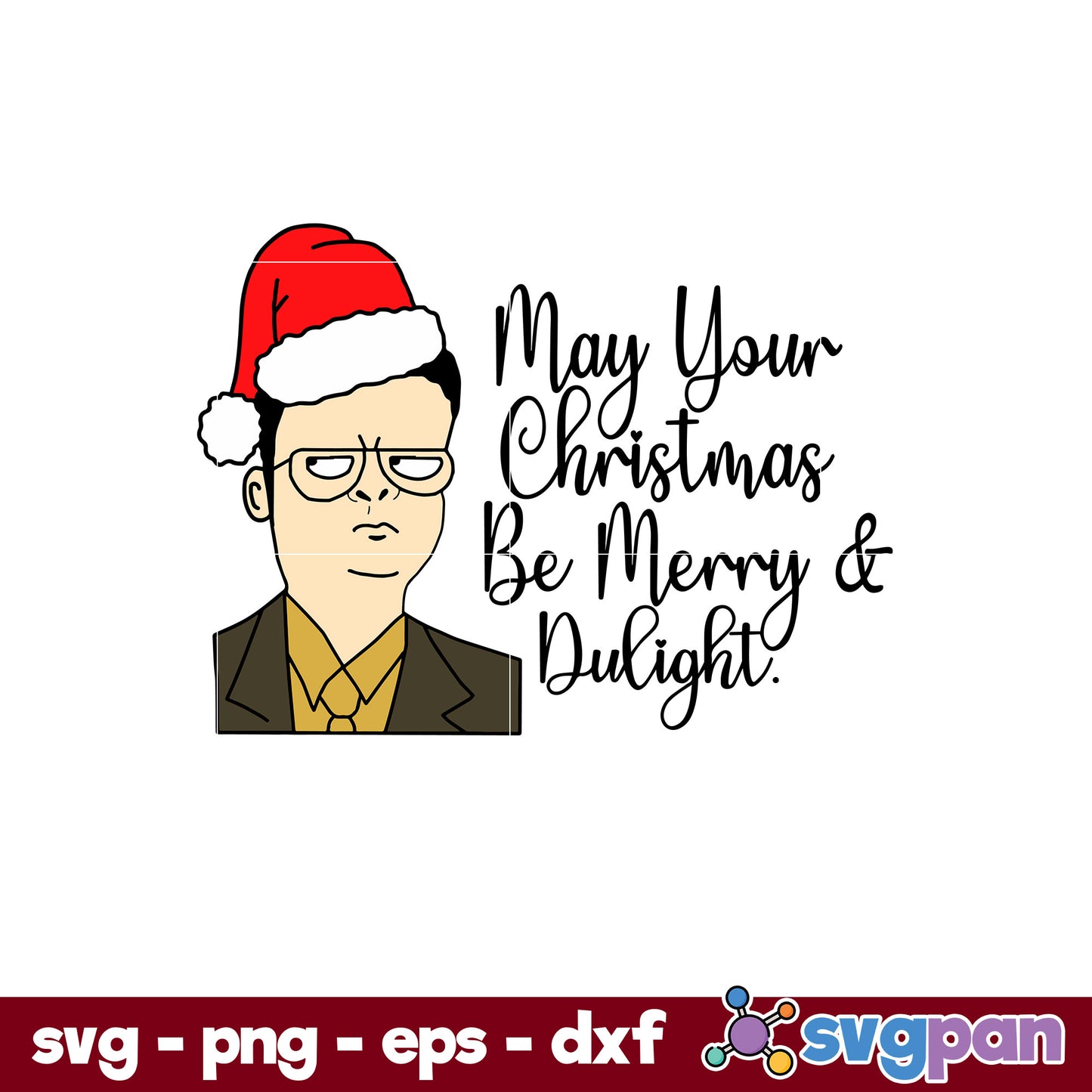 May Your Christmas Be Merry SVG, Christmas SVG, PNG DXF EPS Digital File.