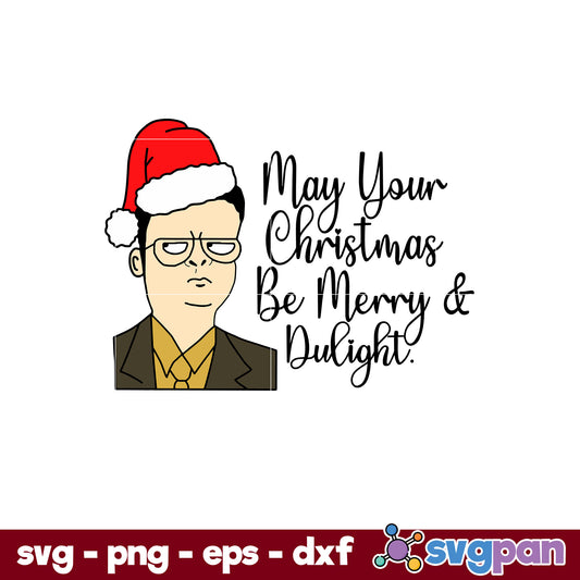 May Your Christmas Be Merry SVG, Christmas SVG, PNG DXF EPS Digital File.