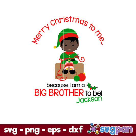 Merry Christmas To Me SVG, Christmas SVG, PNG DXF EPS Digital File.