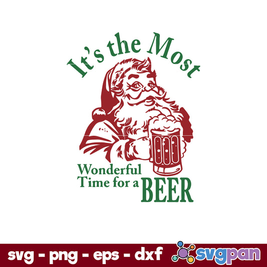 Santa It's The Most SVG, Christmas SVG, PNG DXF EPS Digital File.