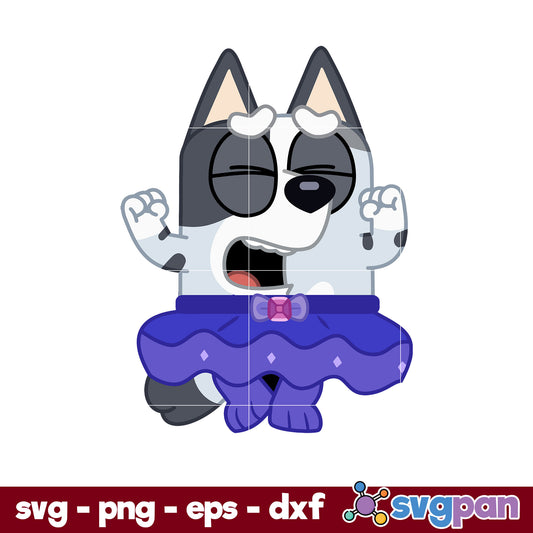 Muffin Heeler SVG, Bluey SVG, Cartoon SVG PNG DXF EPS Digital File.