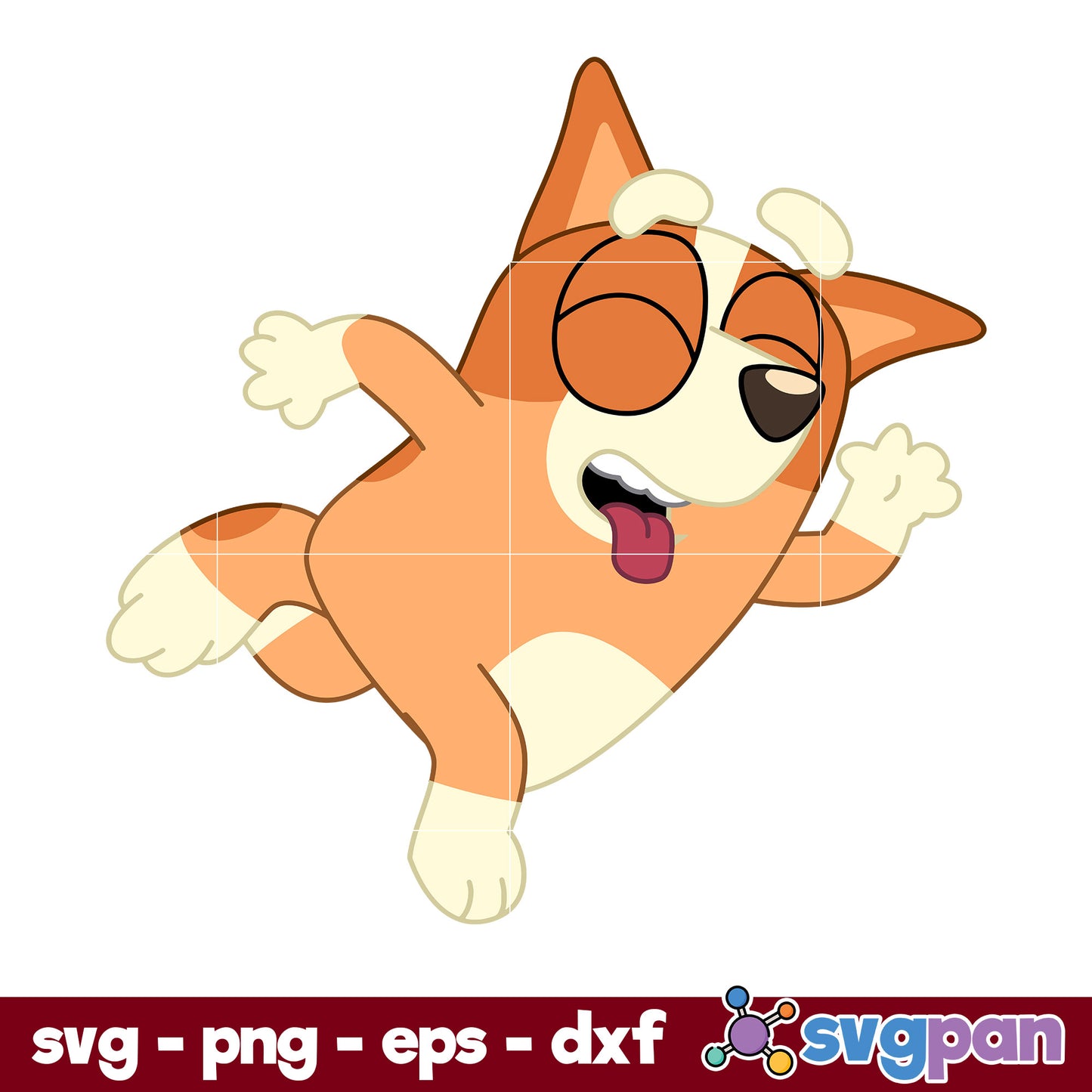 Bingo SVG, Bluey SVG, Cartoon SVG PNG DXF EPS Digital File.