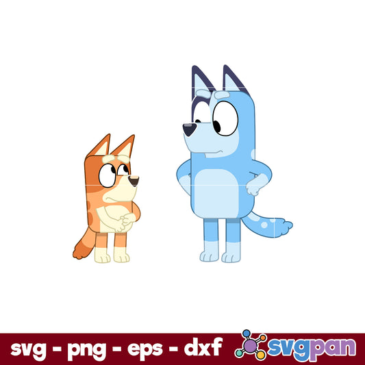 Bluey SVG, Bingo SVG, Cartoon SVG PNG DXF EPS Digital File.