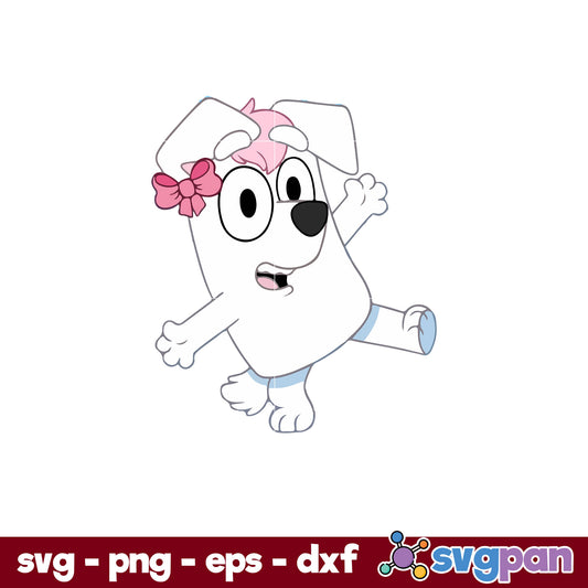 Bluey Baby Girl SVG, Bluey SVG, Cartoon SVG PNG DXF EPS File.