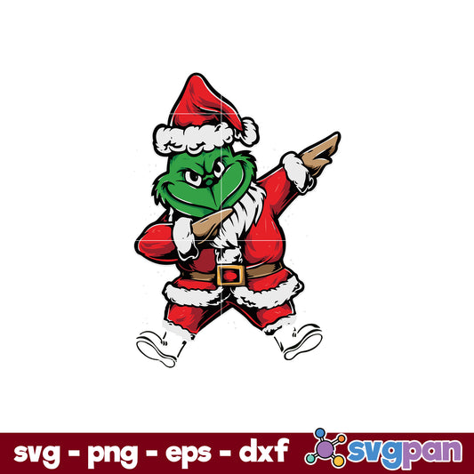 The Grinch Santa Claus Christmas SVG, Christmas SVG PNG DXF EPS File.