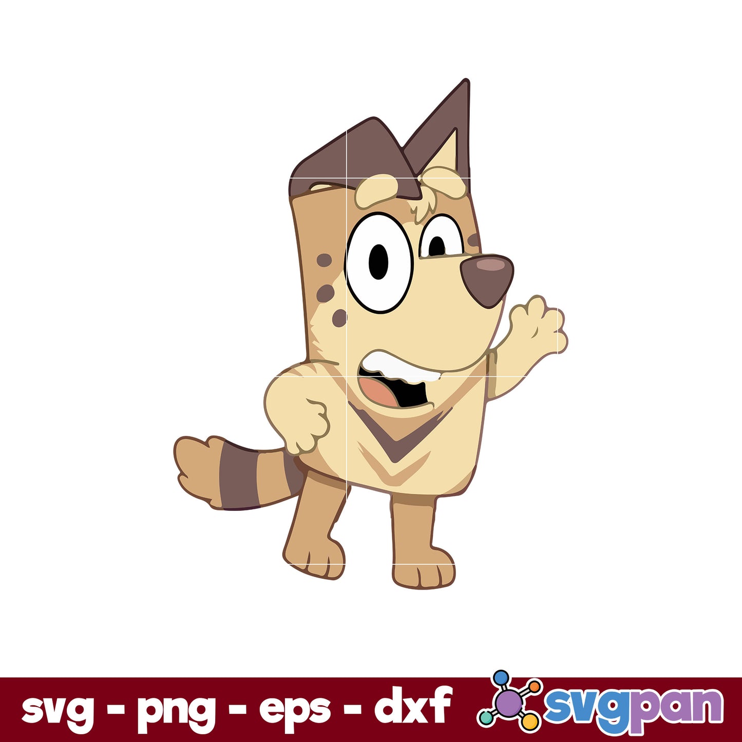 Bluey Heeler Dog Sublimation SVG, Bluey SVG, Cartoon SVG File.