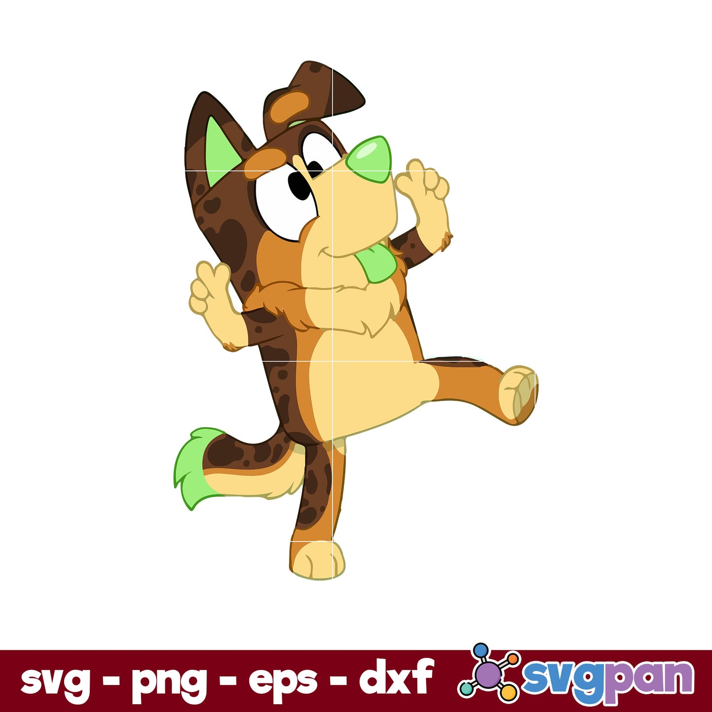 Bluey Dog Brow SVG, Bluey SVG, Cartoon SVG File.