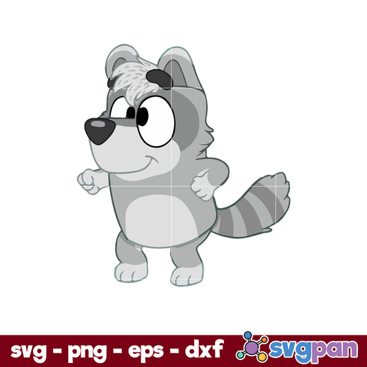 Bluey Fox SVG, Bluey SVG, Cartoon SVG PNG DXF EPS Digital File.