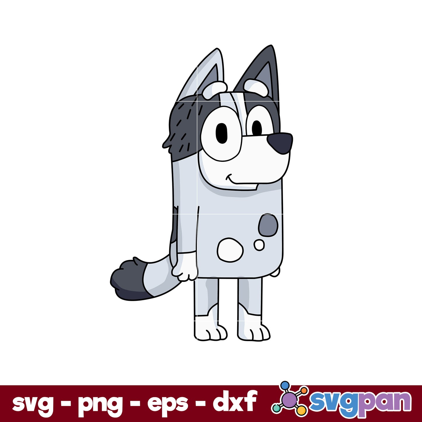 Aunt Trixie SVG, Bluey SVG, Cartoon SVG Digital File.