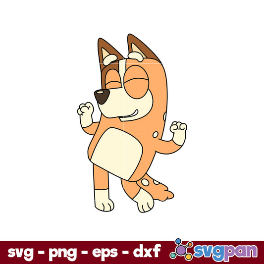 Bingo Bluey Dog Cute SVG, Bluey SVG, Cartoon SVG PNG DXF EPS Digital File.